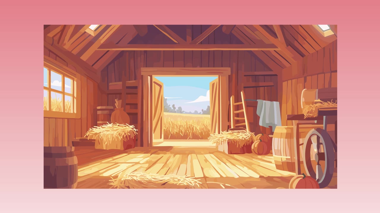 Final frame: the empty barn growing to fill the screen
