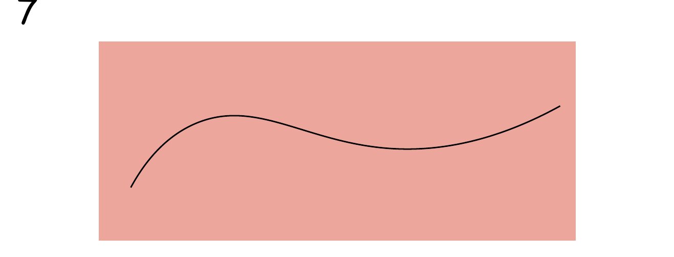 Storyboard panel 7: a curved line on a rose background