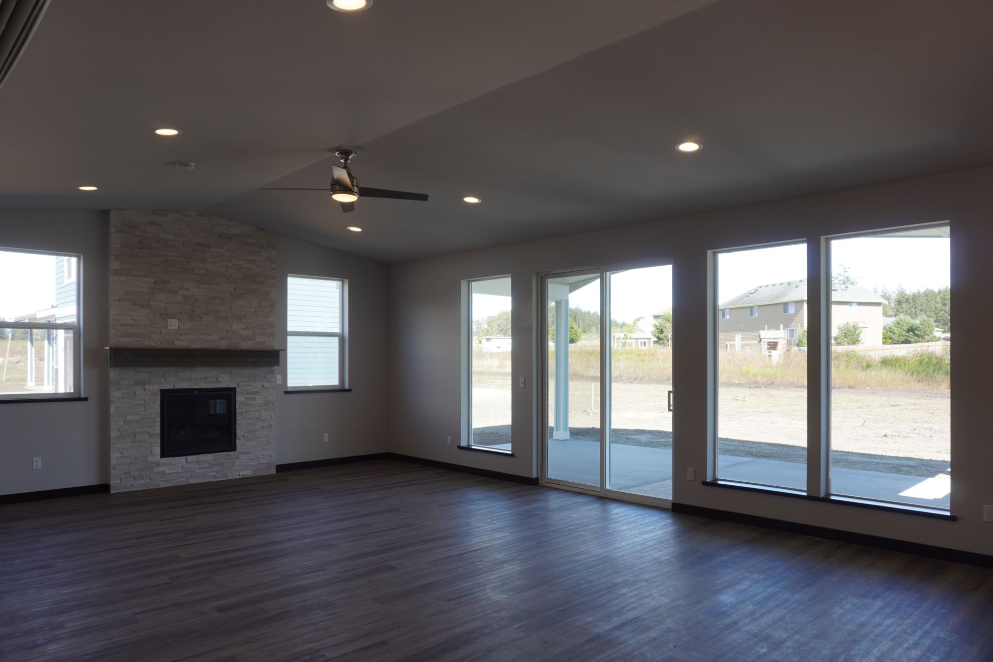 Original great room, darker and cooler